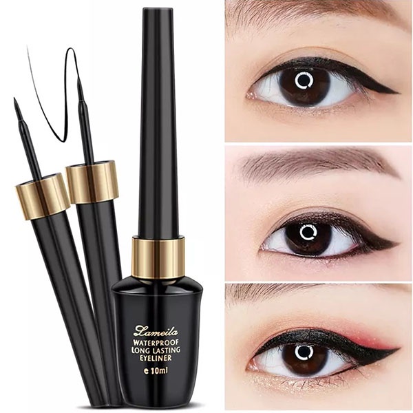 Lameila Liquid Eyeliner Waterproof / Eye Liner Cair Hitam Anti Air Tahan Lama / TS-116