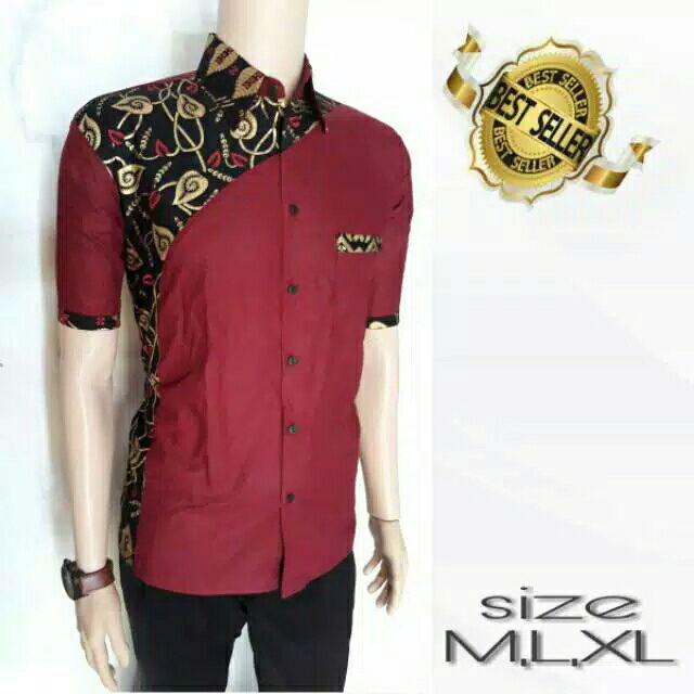 Kemeja Batik Pria Lengan Panjang Naga Keris M.l.xl.xxl