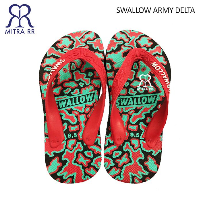 Sandal Swallow Army Delta / Sendal Jepit Wanita / Sendal Pantai Swalow TERBARU 2019 / Tali Jepit Sandal