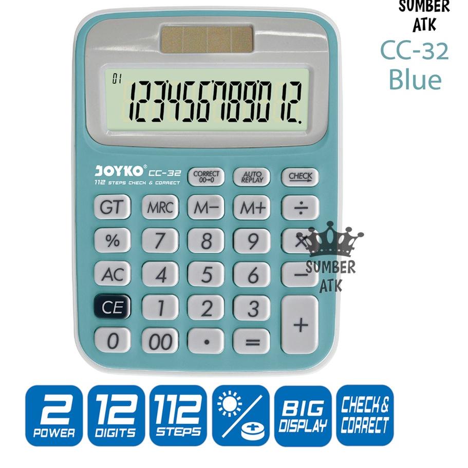 

Baru Kalkulator Joyko CC-32 / 12 Digits / Check Correct / Calculator