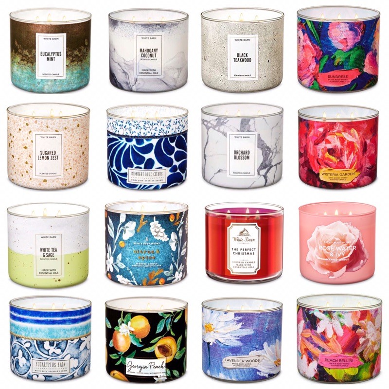 BATH & BODY WORKS BBW CANDLE SALE 239K  Eucalyptus Rain Eucalyptus Mint Rose Water and Ivy | Fluvy