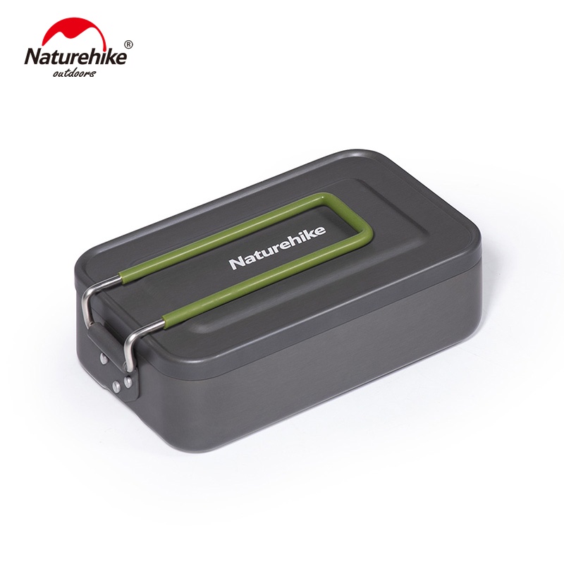 Lunch Box Naturehike NH21CJ011 Cooking Set Ultralight Aluminium Outdoor Hiking Nesting Camping Alat 