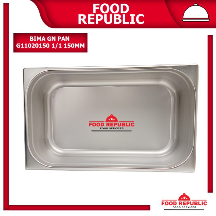 BIMA GASTRONOM FOOD PAN UKURAN 1/1 150mm - WADAH PRASMANAN STAINLESS