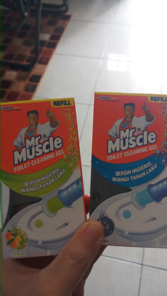 Mr Muscle Toilet Cleaning Gel Starter Regular Refill
