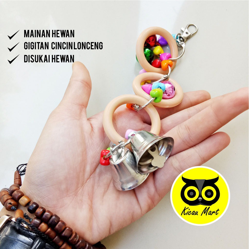 GIGITAN BURUNG LOVEBIRD CINCIN GLOBE NET COKOTAN MAINAN PARROT KAKATUA FALK PARKIT HAMSTER RBCJL