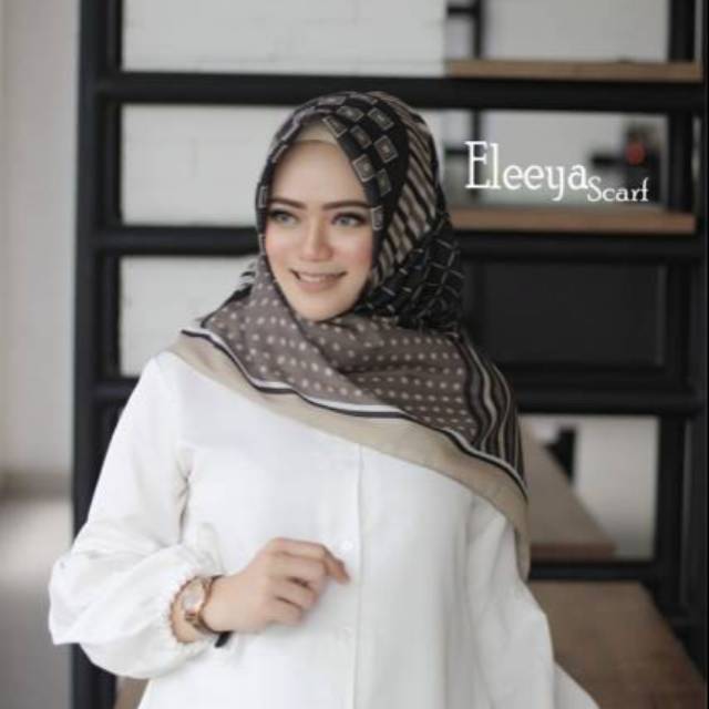 HIJAB SEGIEMPAT MOTIF ELY 70 II Eleeya Scarf