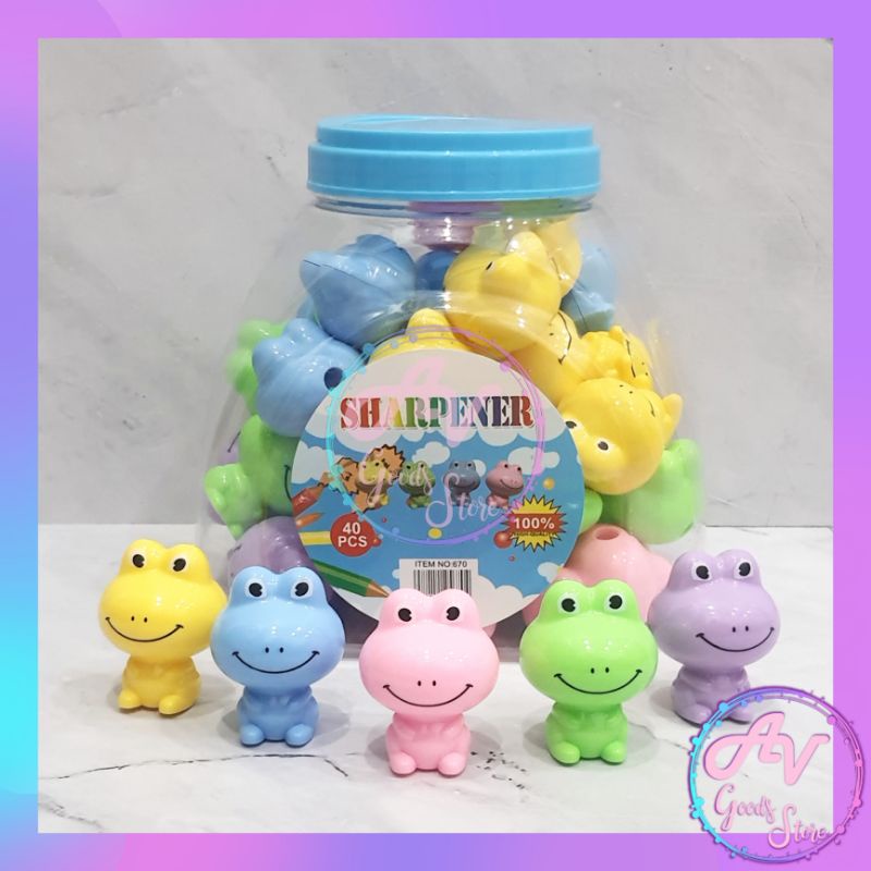 

1Pcs Rautan Tabung Kodok 670 / Serutan Pensil Frog / Rautan Fancy Lucu