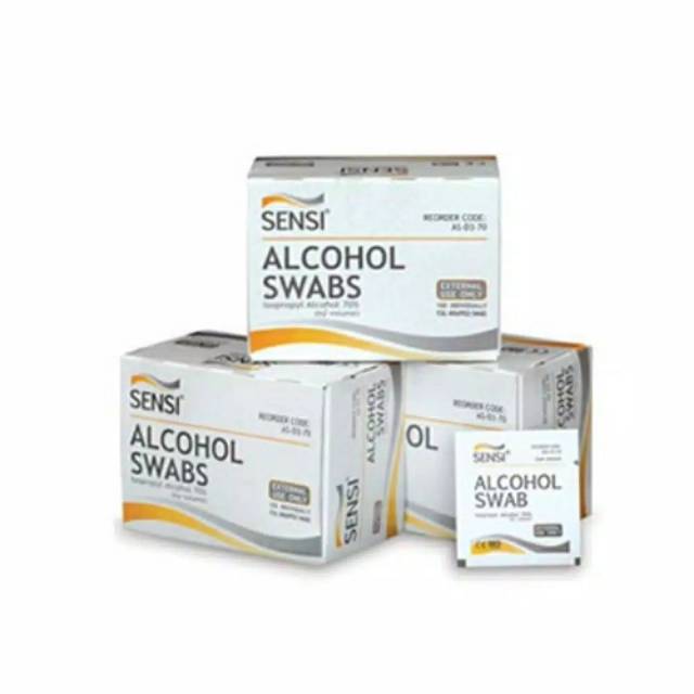 Alcohol Swabs Sensi / Sensi Alcohol Swabs isi 100