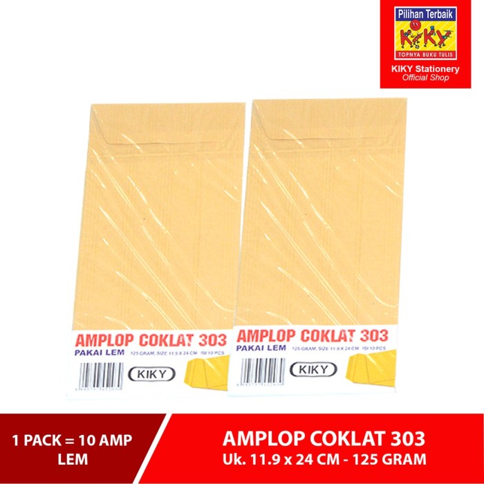 

Amplop Coklat Kraft Kiky isi 10pcs