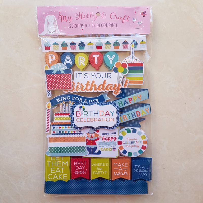 

Sticker 3d Scrapbook "Birthday Party