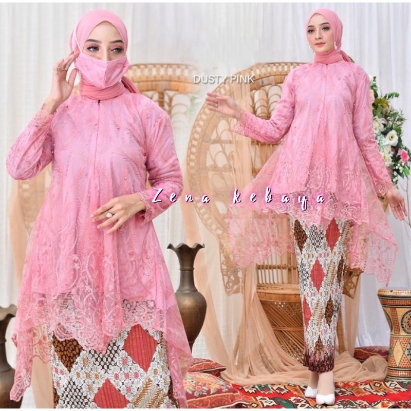 SET KEBAYA TUNIK KEBAYA MODERN KEBAYA TUNIK BUSUI KEBAYA TUNIK TILLE KEBAYA BRUKAT TILLE