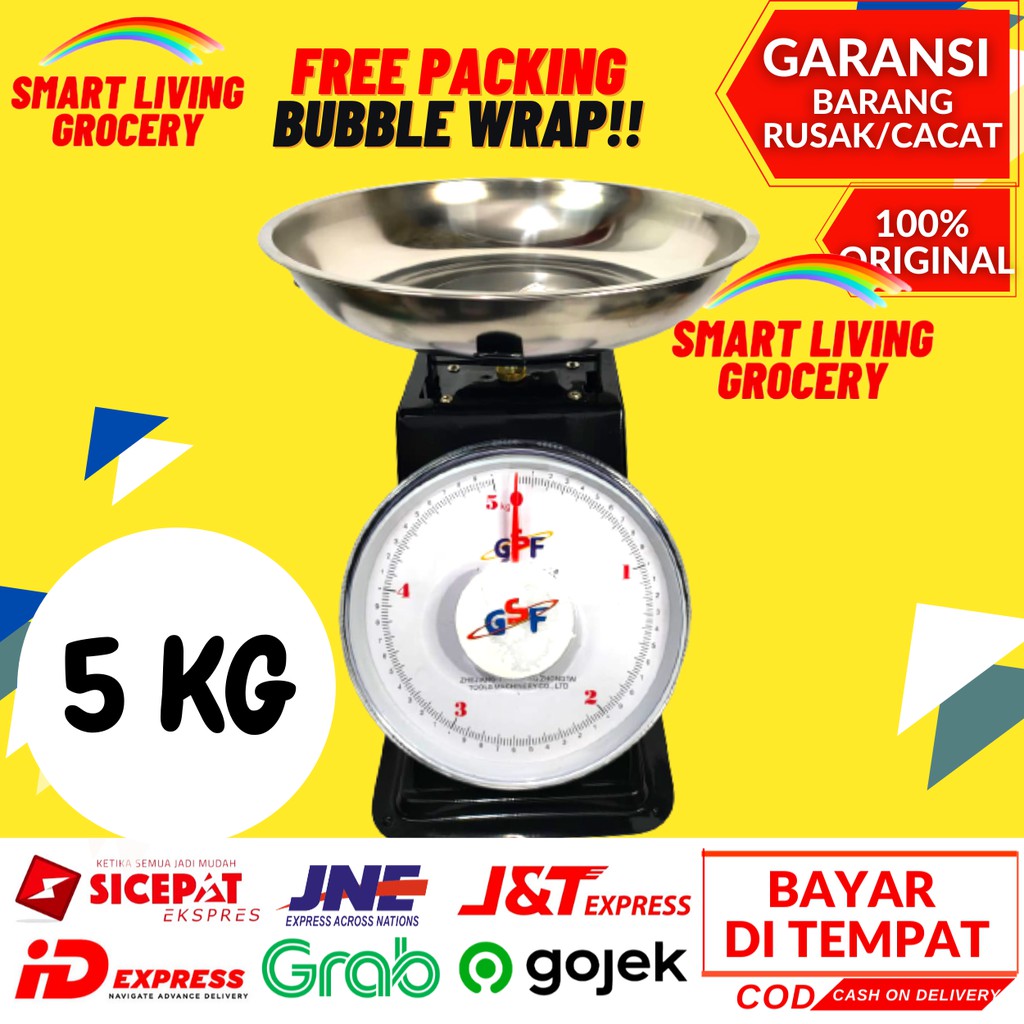 TIMBANGAN DAPUR ANALOG TIMBANAGN  KUE MAKANAN BARANG MANUAL DIGITAL 5 10 KG GRAM GSF4035 GSF4310