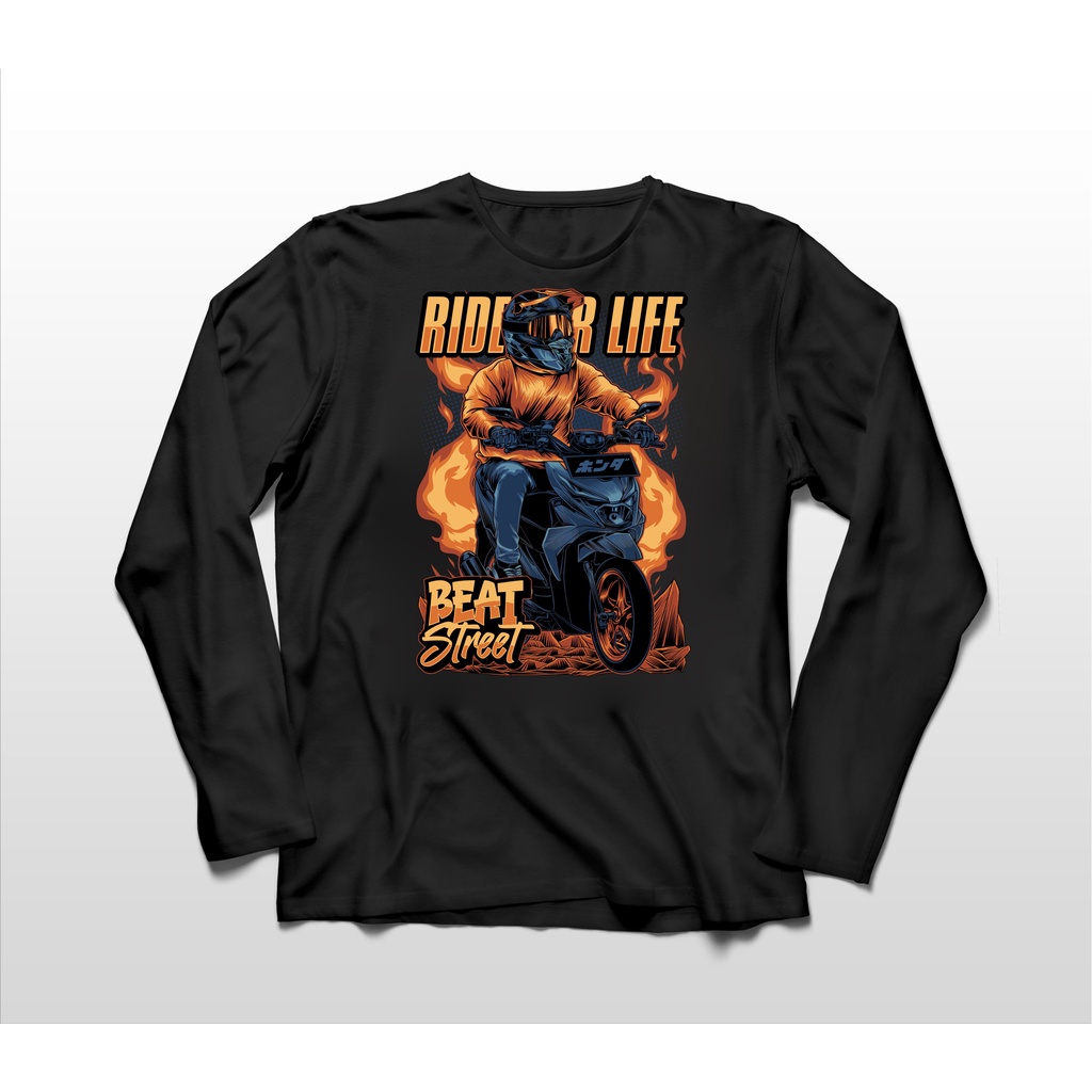 KAOS LENGAN PANJANG HONDA BEAT STREET RIDER 2 BIG SIZE JUMBO