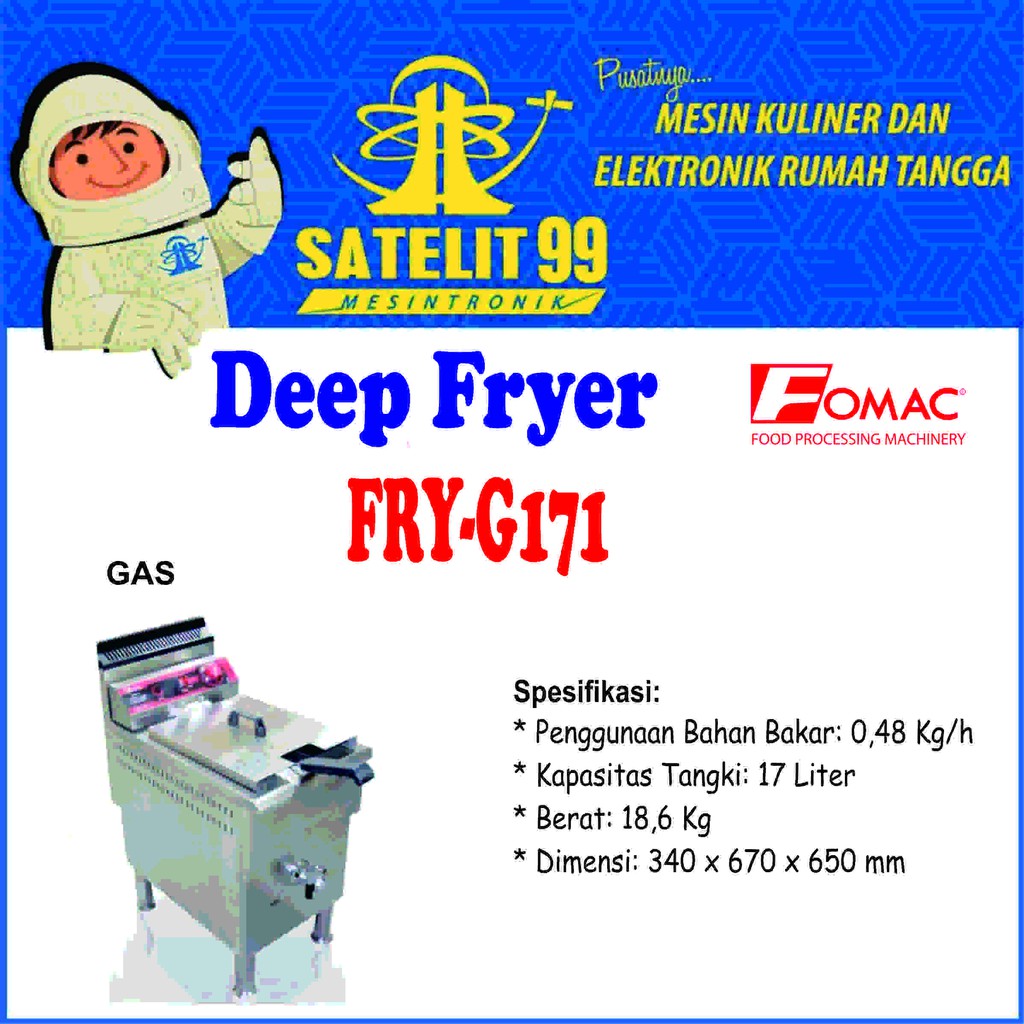 Deep Fryer FOMAC FRY-G171