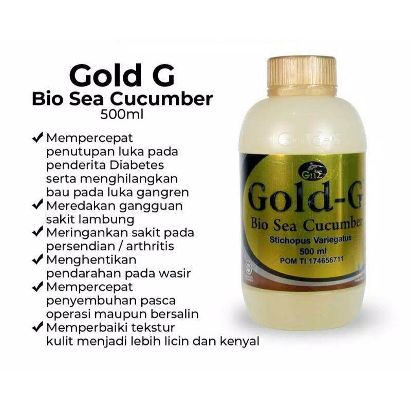 Jelly Gamat Emas Gold G Bio Sea Cucumber Original