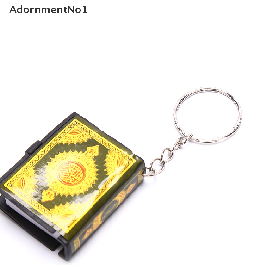 (AdornmentNo1) Gantungan Kunci Motif Quran Arab Mini Bahan Kertas Asli