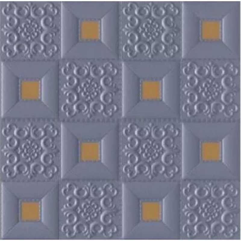 PEKANBARU Wallpaper foam  3D 6mm-7mm-Batik foam grey/gold