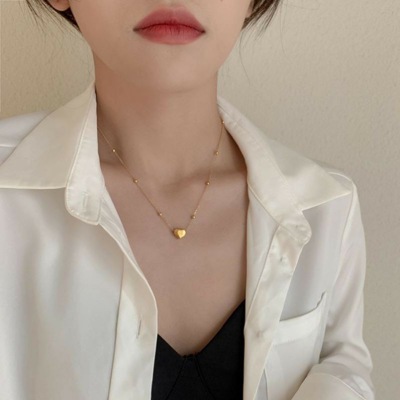 Fourfashion Kalung love bentolan titanium anti karat korean style model terbaru