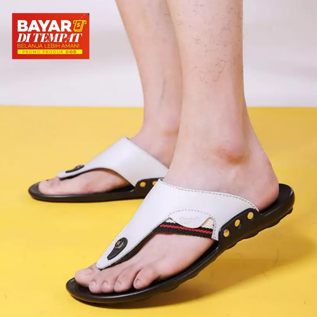 Sandal Kulit Tranding JNC 15 Terbaru import anti air