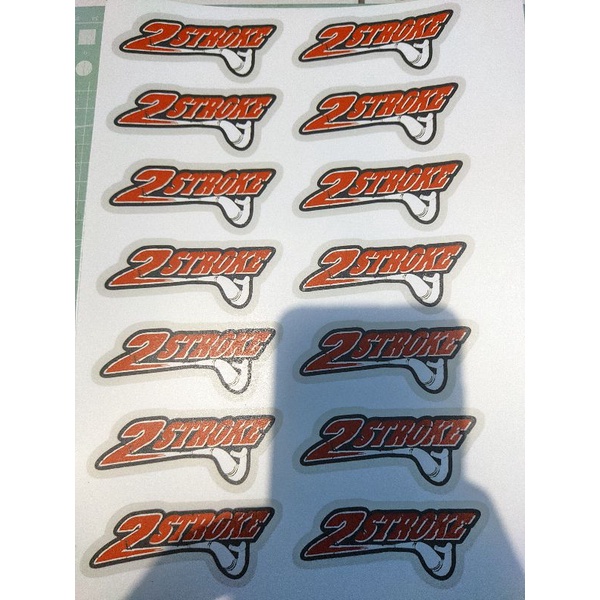 Sticker 2 Stroke 1 set isi 4pcs, Sticker 2 Stroke Lover