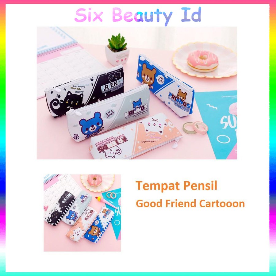 

Sale! TP0053 Tempat Pensil Good Friend Cartoon Pencil Case / Tempat Kosmetik