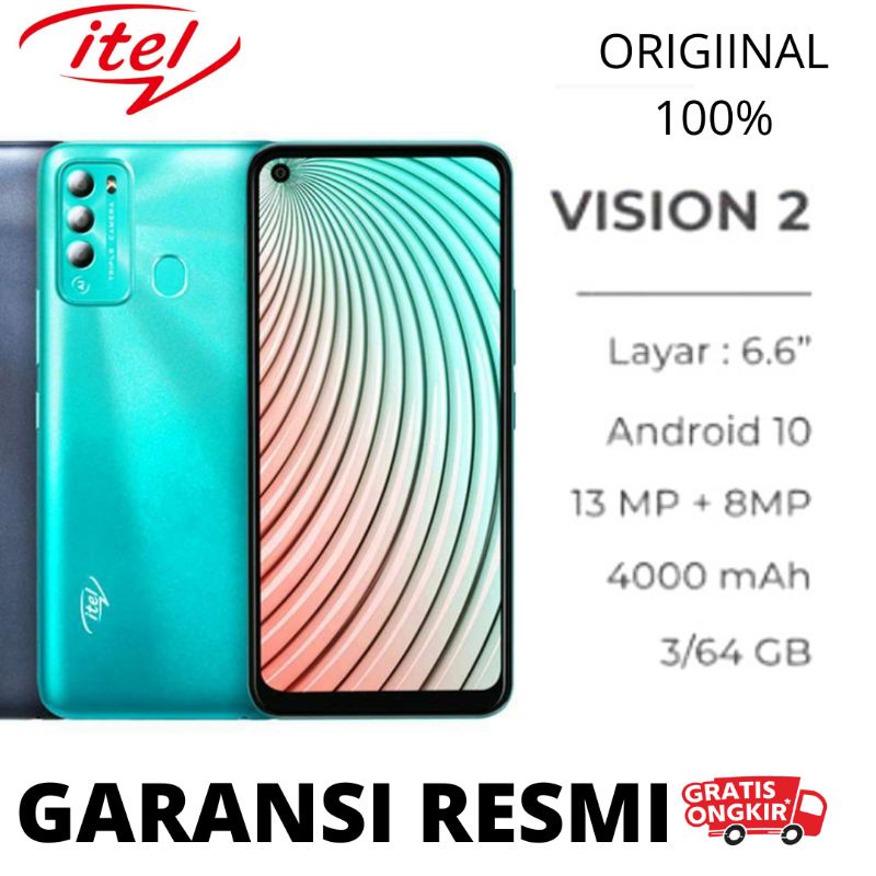 ITEL VISION 2 RAM 3/64GB GARANSI RESMI