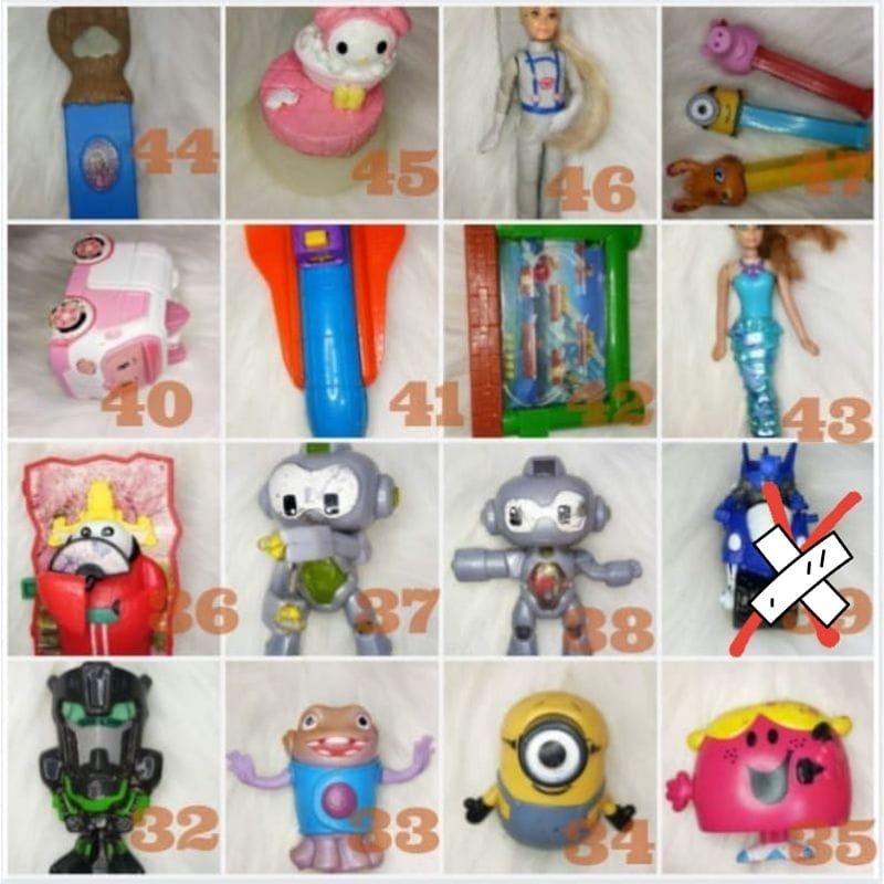 mainan mcd/kfc/disney preloved