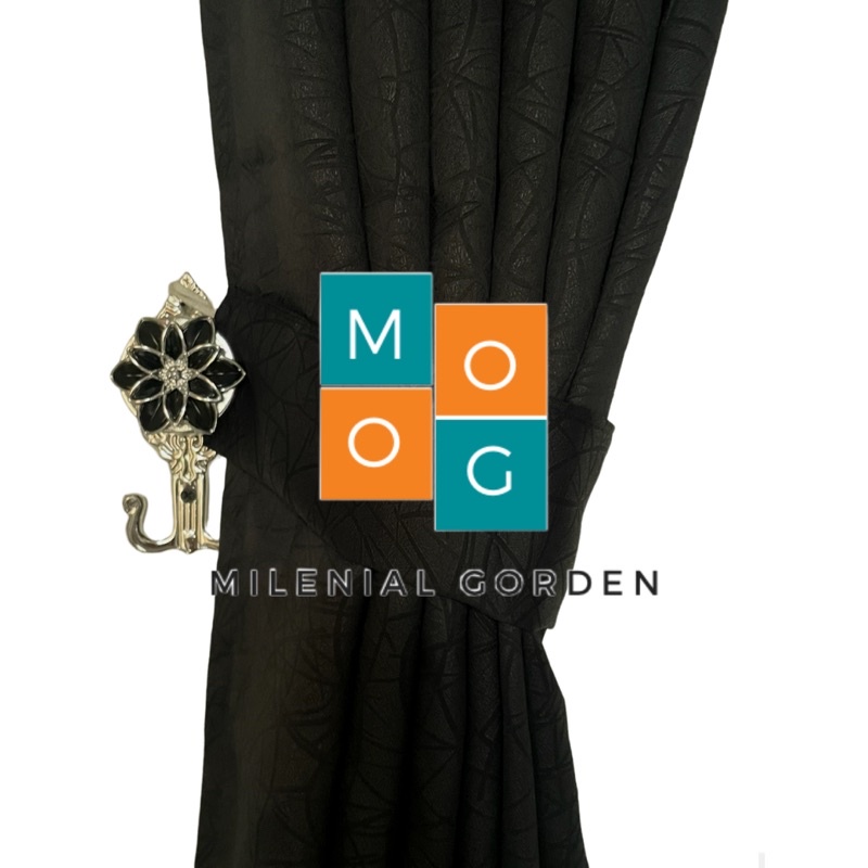 Gorden Minimalis Blackout Polos Hitam Custome Ukuran