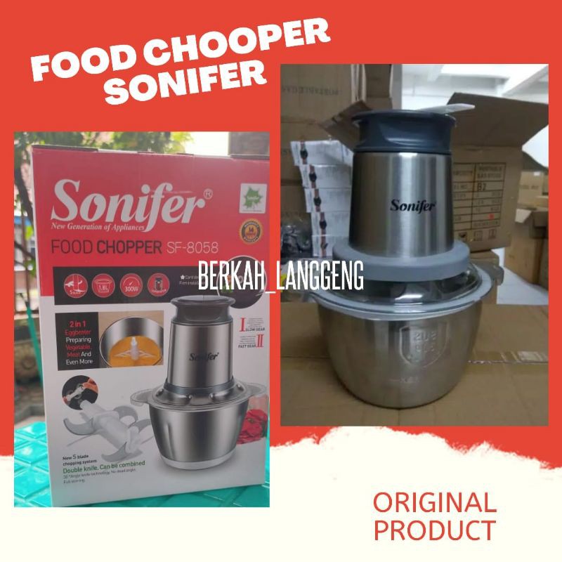 Blender/ Penggiling Sonifer Stainless 1,8L SF8058