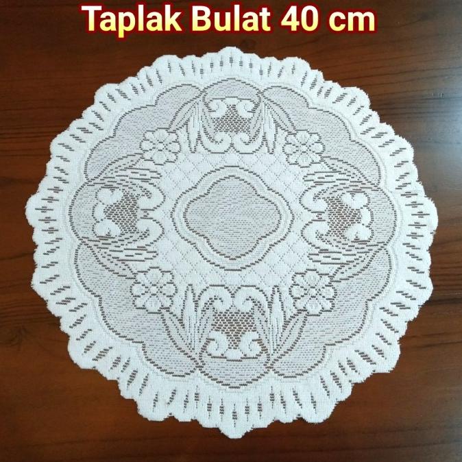 *#*#*#] Taplak Meja Sudut Bulat Bundar Putih Kecil Tatakan Vas Bunga Guci