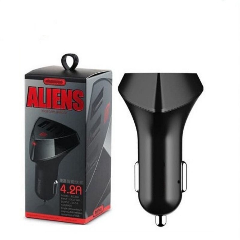 car charger cas mobil remax aliens 3 usb adapter saver