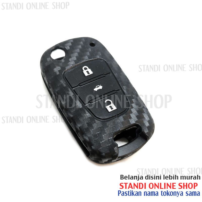 Kondom Kunci Silikon Carbon Remote Flipkey Hyundai i20