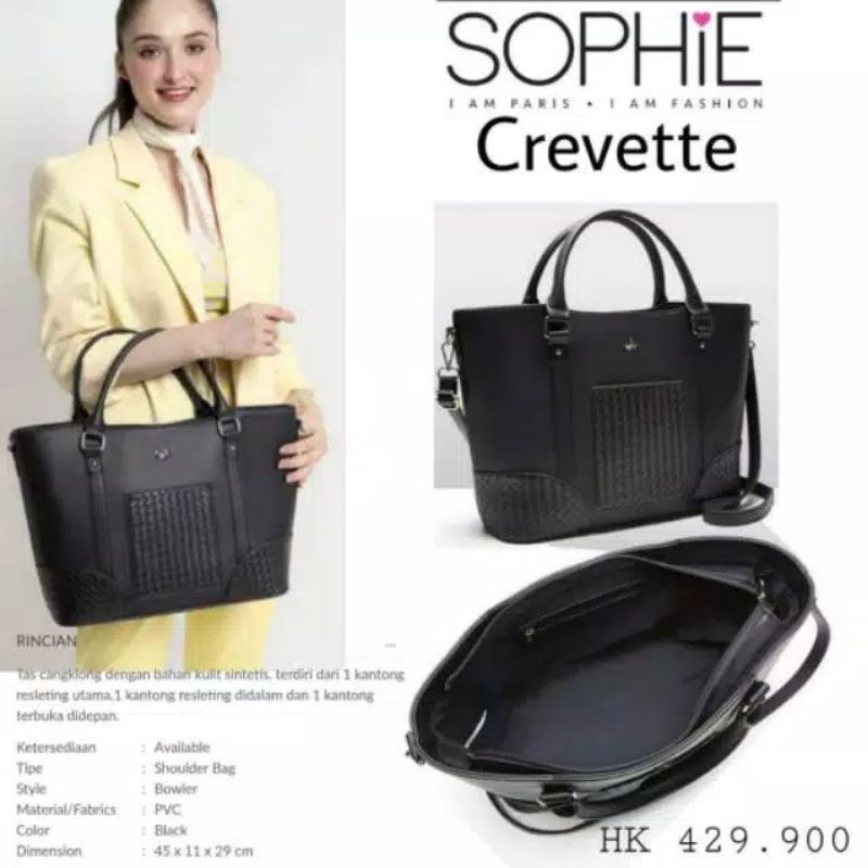 TAS BESAR SOPHIE MARTIN TERMURAH TAS UKURAN BESAR CREVETE SOPHIE PARIS