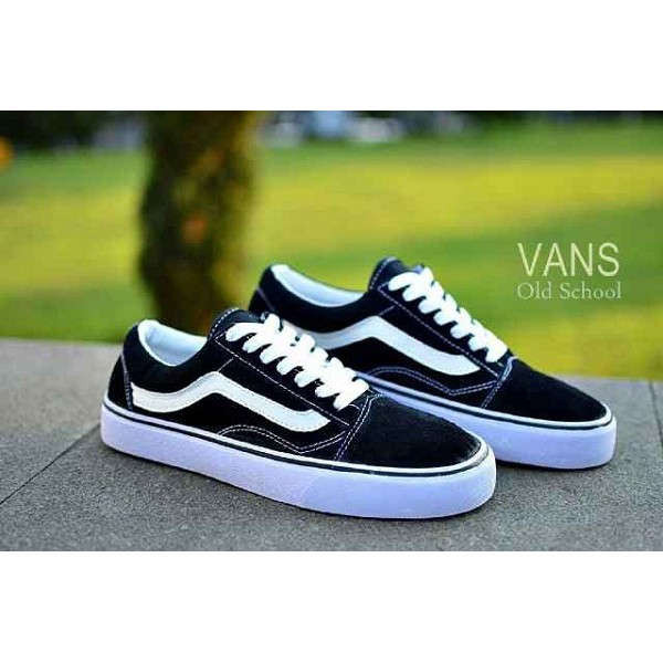 promo !! sepatu pria sneakers keren termurah vans oldkool premium grade ori sepatu fashion nongkrong