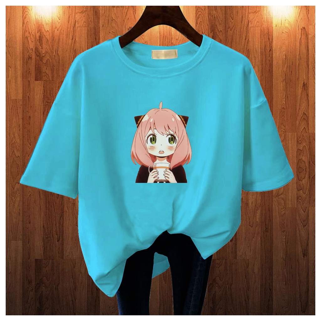 CALVIERO SHOP - BAJU KAOS ATASAN WANITA PRINT CUTE ANIME  GALAXY PRINT