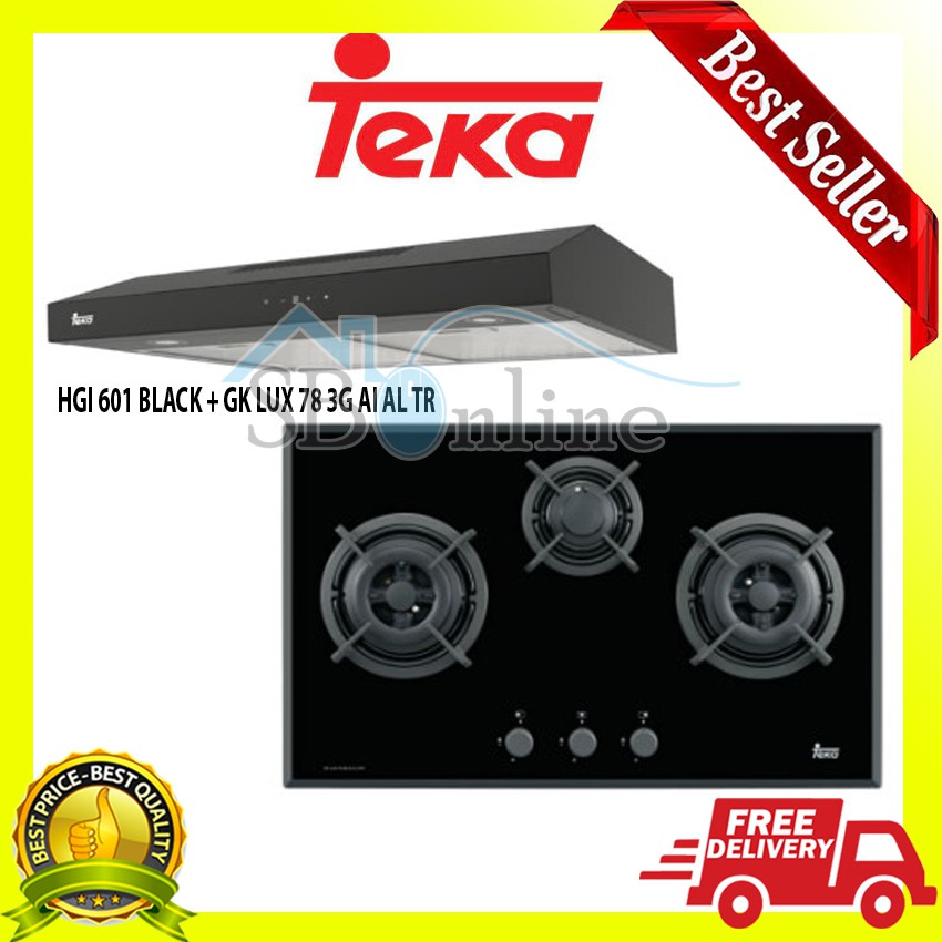 Paket Kompor Tanam + Cooker Hood Teka - HGI 601 + GK LUX 78 3G AIALTR