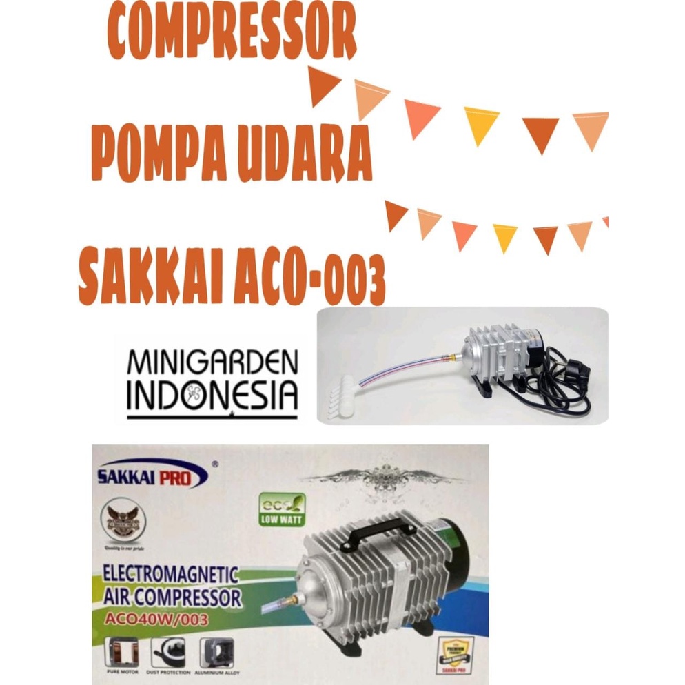 SAKKAI PRO ACO-003 40W ELECTROMAGNETIC AIR COMPRESSOR PUMP AERATOR