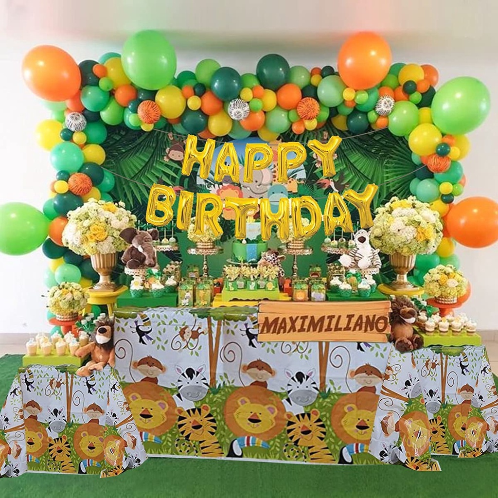 Jual Jungle Animal Birthday Party Decoration Boys, Safari Happy Birthday  Party Balloon with Latex Balloons, Forest Animals Balloon, Wild Table Cover  for Boy Kids Girl Baby Birthday Decor (78pcs) | Shopee Indonesia