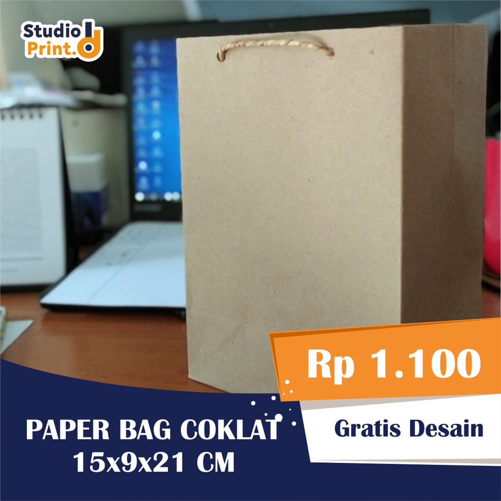 

Paper Bag Tas Kertas Kraft Coklat Souvenir Kado Wedding Pernikahan Nama Pasangan Polos Atau Sablon