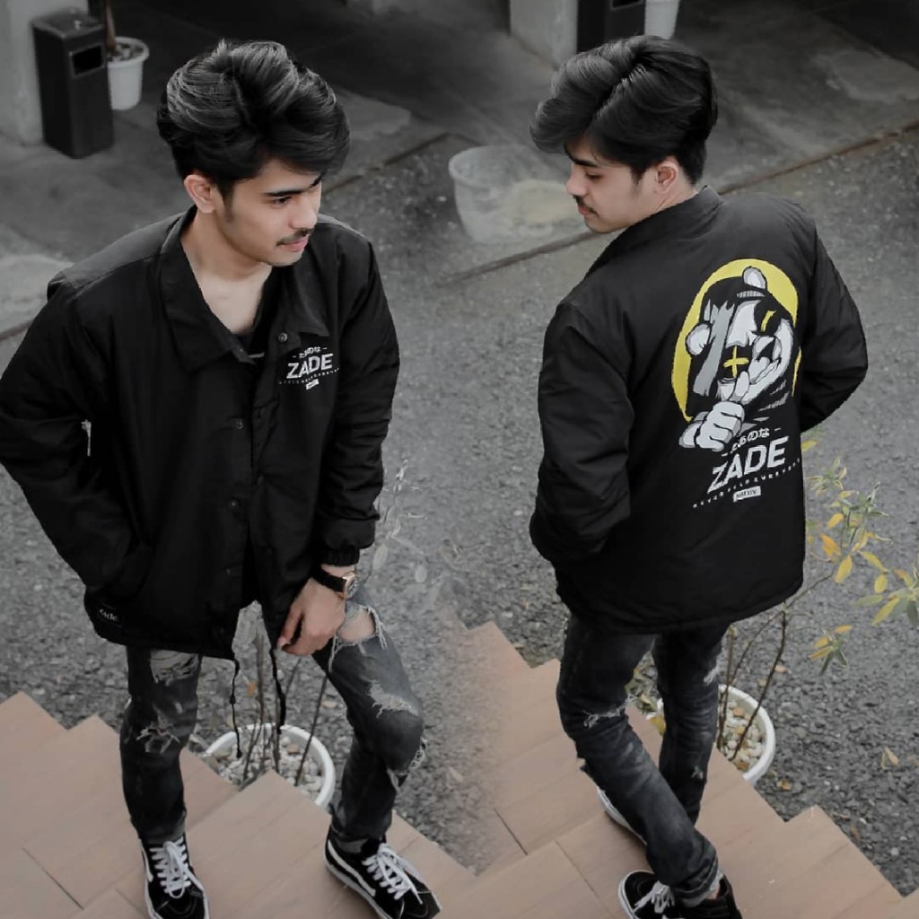 Coach Jacket-Jacket Coach Salvio Hexia-Jaket Murah-Jaket Pria-Jaket Wanita-Jaket Terbaru-G15 Zade Hitam