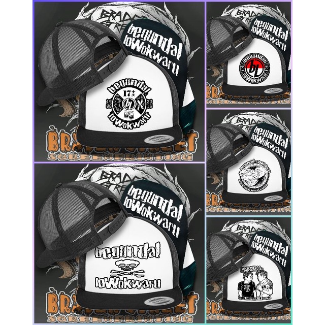 snapback band punk,topi trucker,snapbavk begundal,topi snapback,topi pria,topi ceper