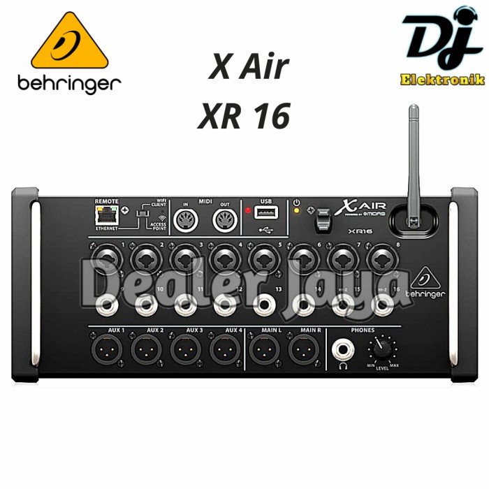 Mixer Digital Behringer X Air XR16 / XR 16 - 16 channel