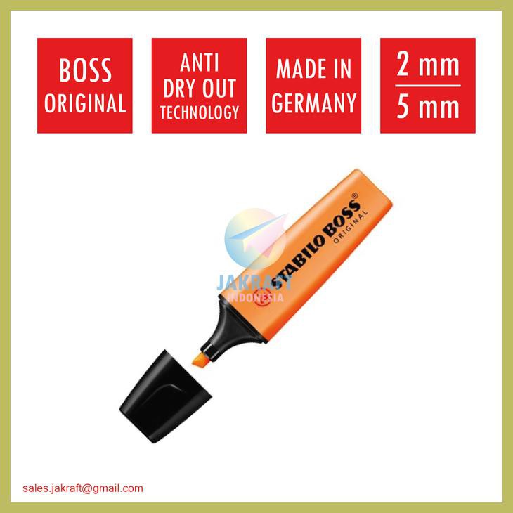 

HIGHLIGHTER STABILO BOSS ORIGINAL ORANGE 70/54 MADE IN GERMANY