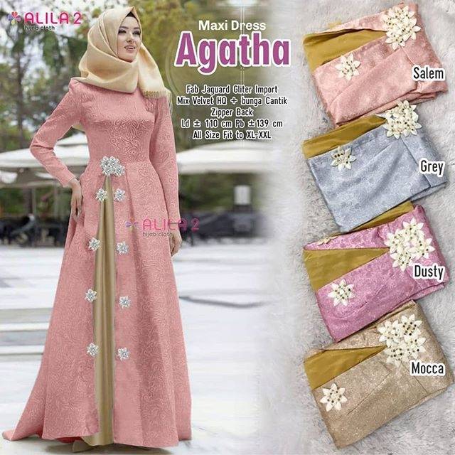 Maxi dress jaguar gliter | maxi dress bahan jaguar | maxi dress murah solo | dress jaguar gliter