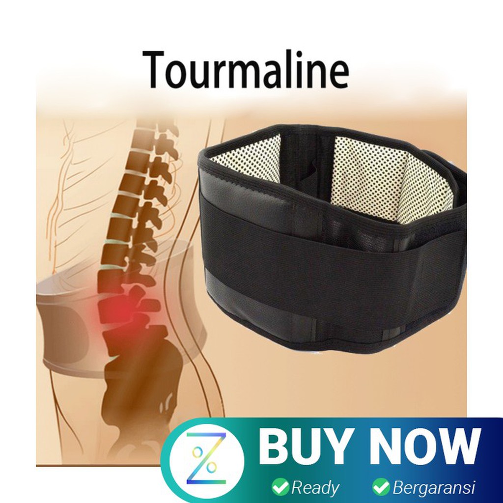 Tourmaline Alat Therapy Pinggang Magnetic Size L - Black