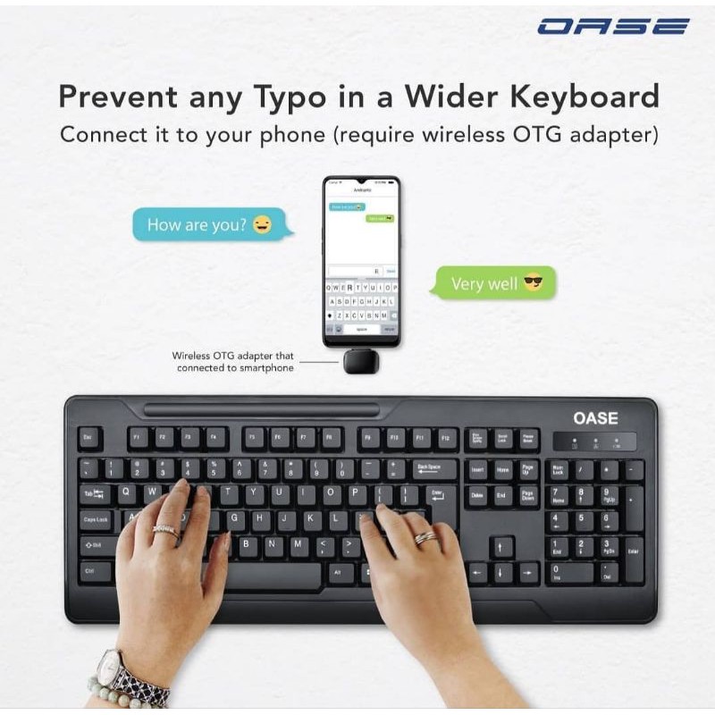 OASE Wireless Keyboard Mouse SET LD20T