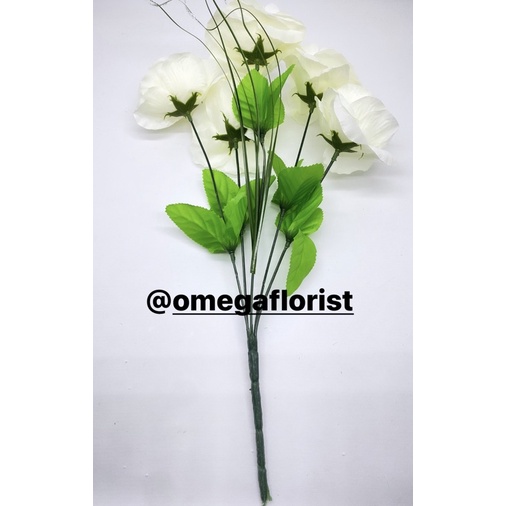 Rose belanda X5 Bunga Artificial/Bunga Plastik/Bunga Dekorasi/Dekorasi Pernikahan/Pernikahan-1