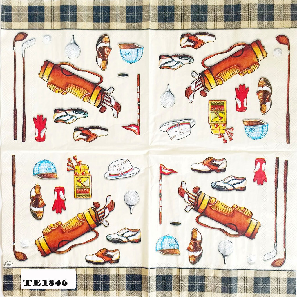 TISU NAPKIN DECOUPAGE EROPAH 33X33 CM TE  1846  TTS