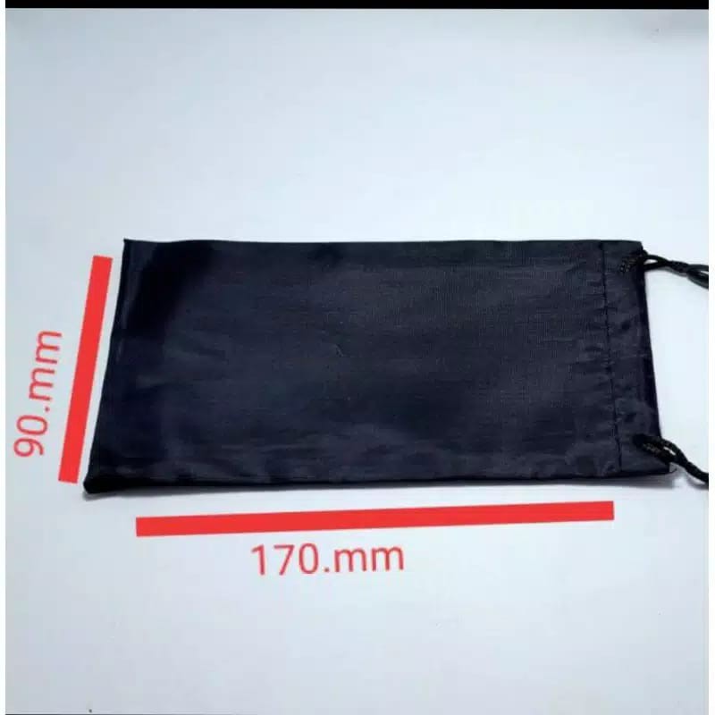 Tempat kacamata kain / Sarung kacamata / Pouch kacamata black