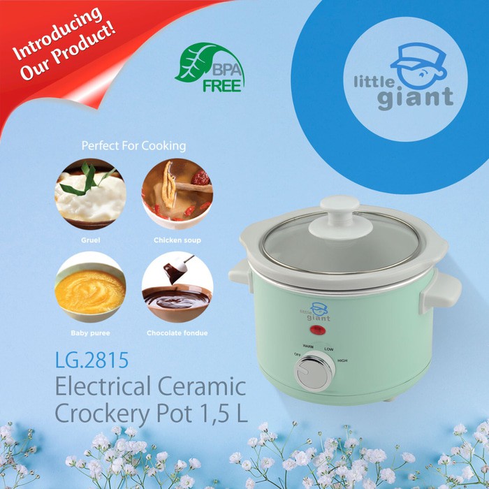 Little giant Electrical Ceramic crockery pot 1,5L LG.2815